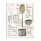 Stupell Industries Flip Whisk Simmer and Stir Kitchen Spoons and Utensils, 10" x 15"